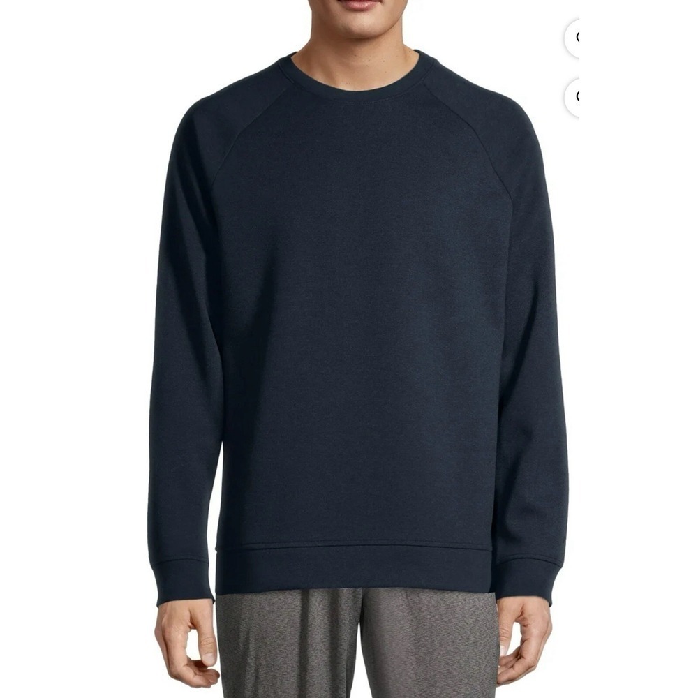 Russell Athletic Men’s Navy Blue Crewneck Sweatshirt Raglan Sleeve Size Large